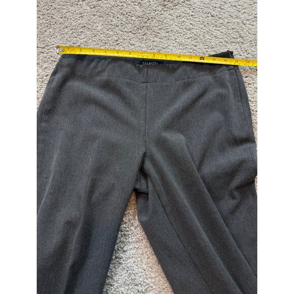 Talbots Womens Heritage Petite Pants Heritage 6P Gray Side Zip Stretch Office - Picture 3 of 7